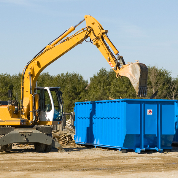 can i choose the location where the residential dumpster will be placed in Lowndesville SC